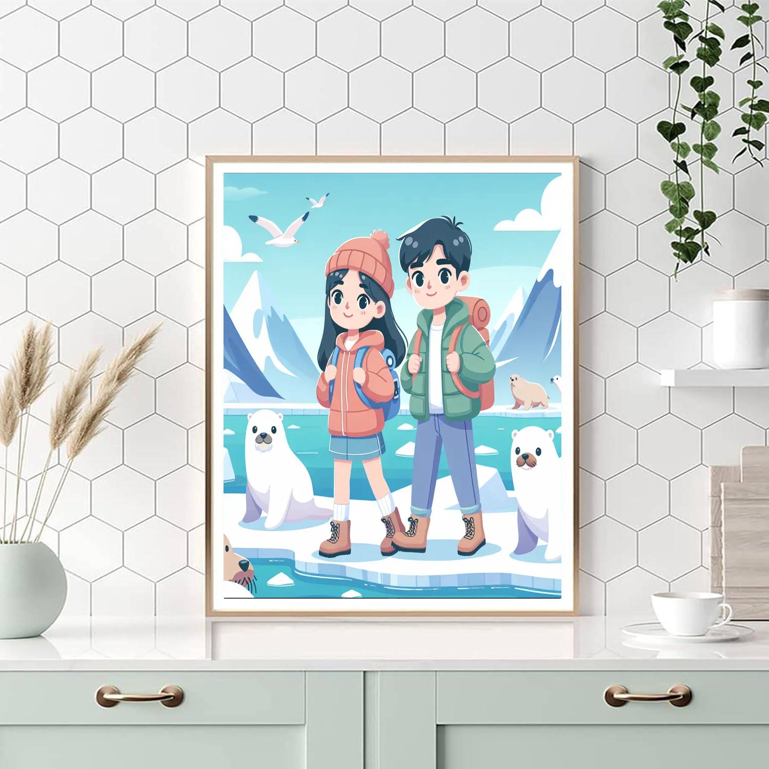 Frozen Arctic Quest Numbered Painting Kits