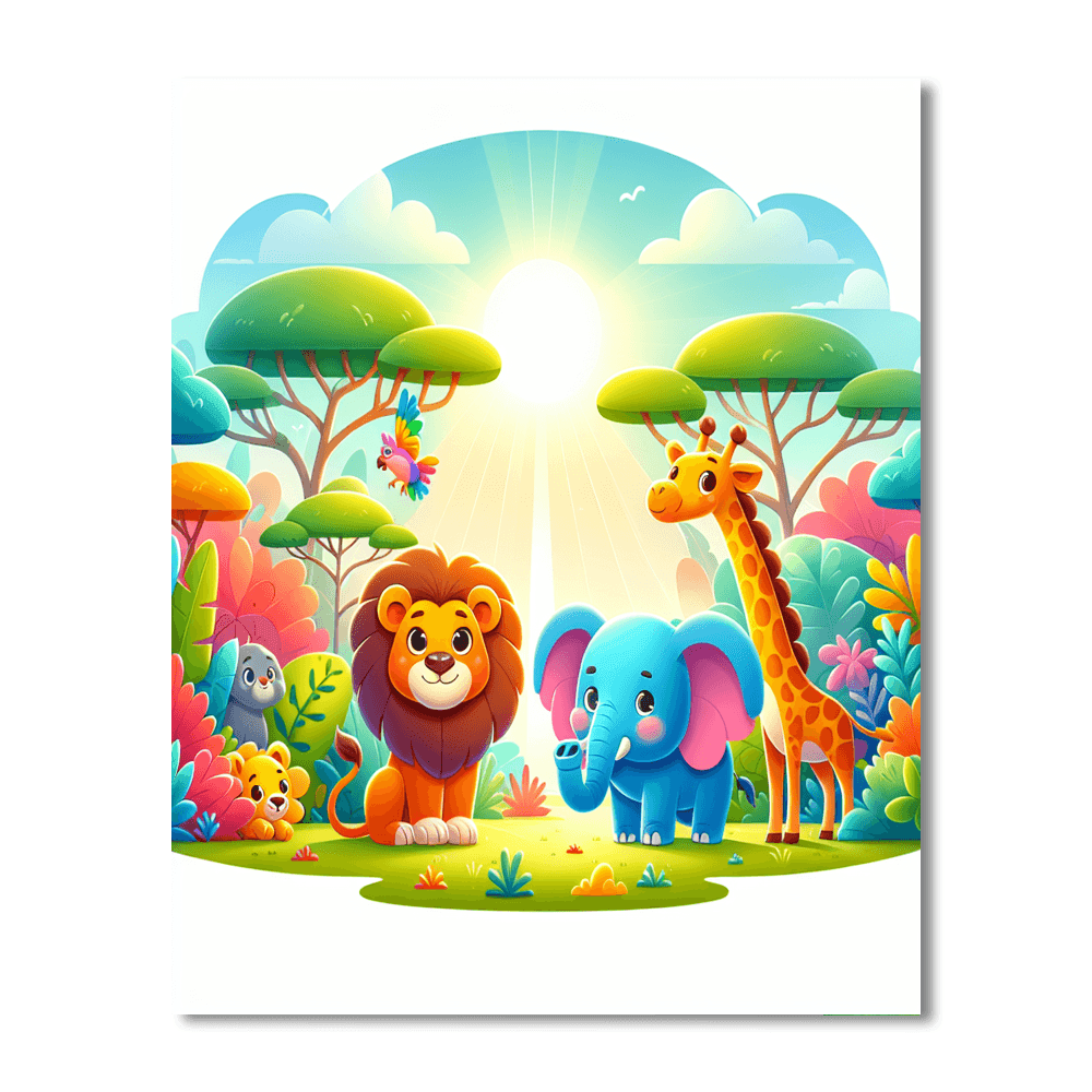 Incredible Animal Kingdom Painting Number Kit