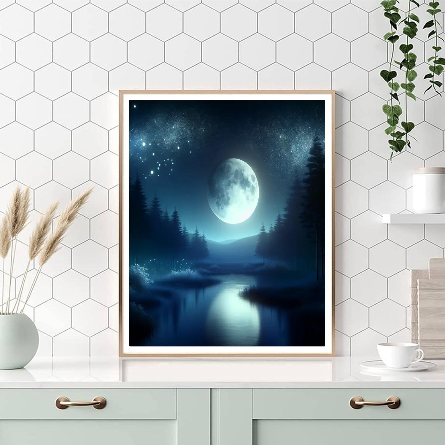 Celestial Moonlit Dreams Painting Number Kit