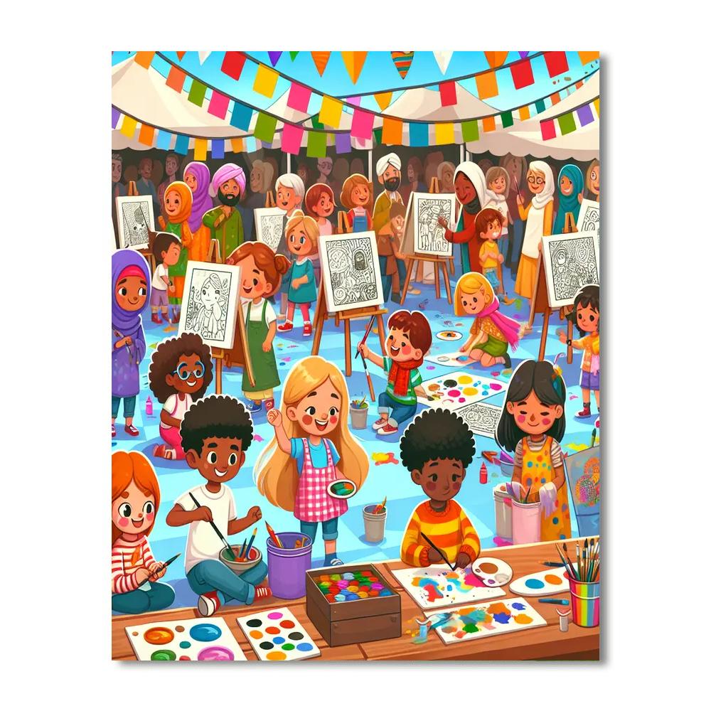 Festival Of Imagination Painting Number Kit