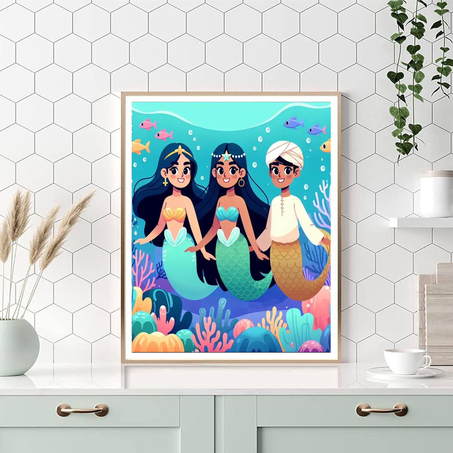 Undersea Kingdom Exploration Painting Number Kit