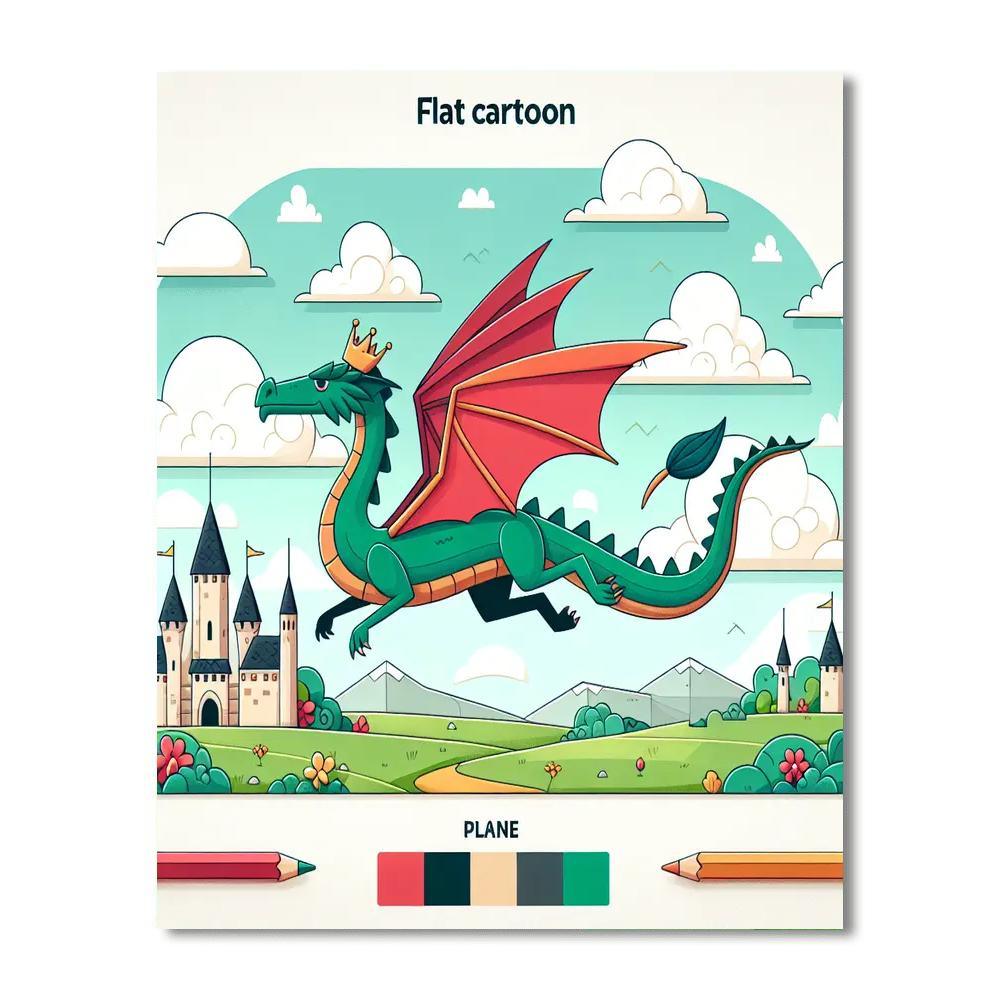 Mythical Dragon Tales Paint By Color
