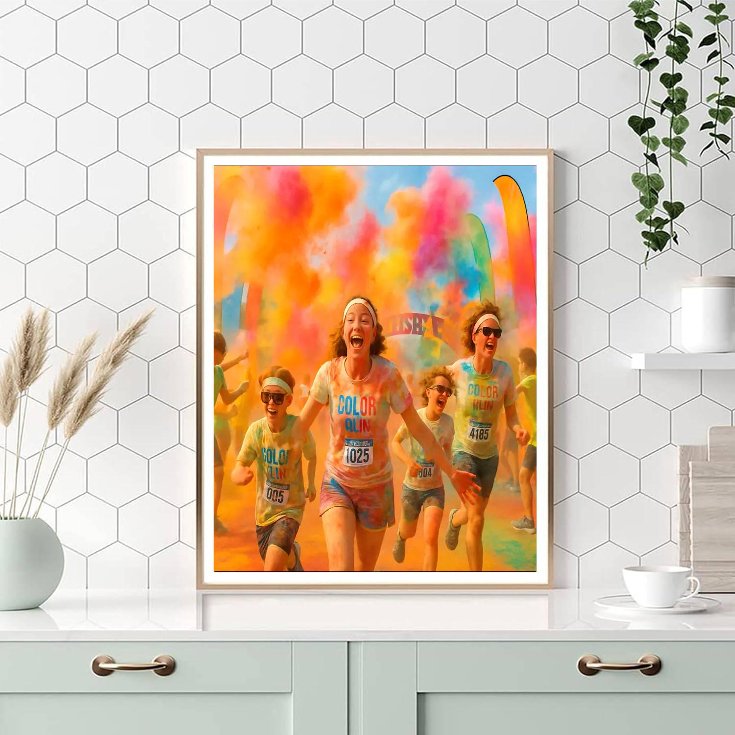 Color Run - Usa Number Painting
