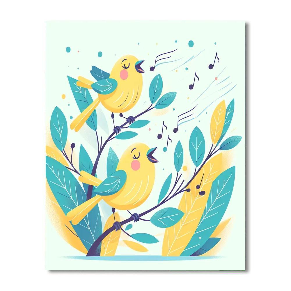 Singing Canary Chorus Painting By Numbers Kit