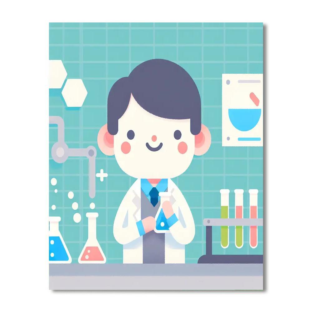 Inquisitive Little Scientist Paint By Number