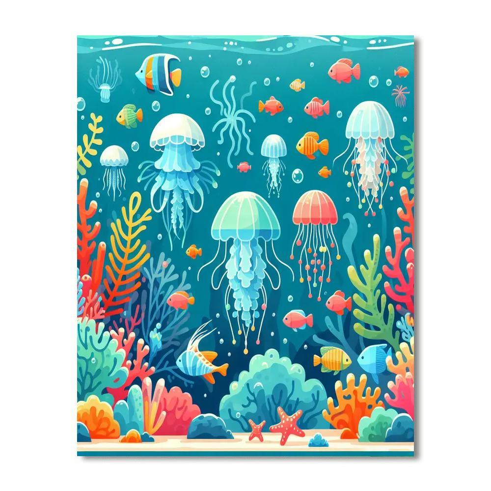 Jazzy Jellyfish Jubilee Paint By Number