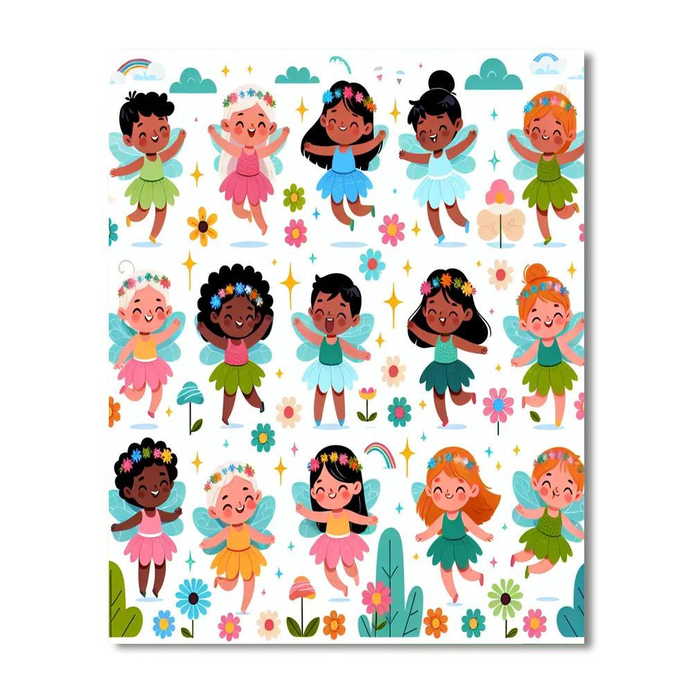 Artistic Fairies Numbered Painting Kits