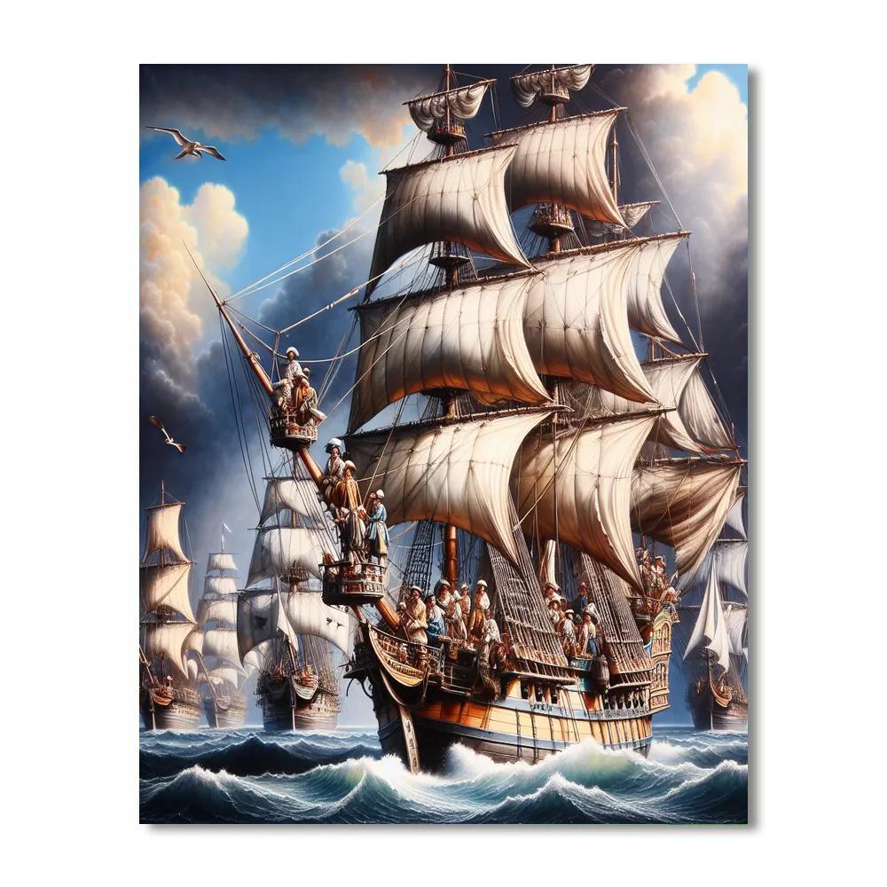 Historic Maritime Journey DIY Paint By Numbers