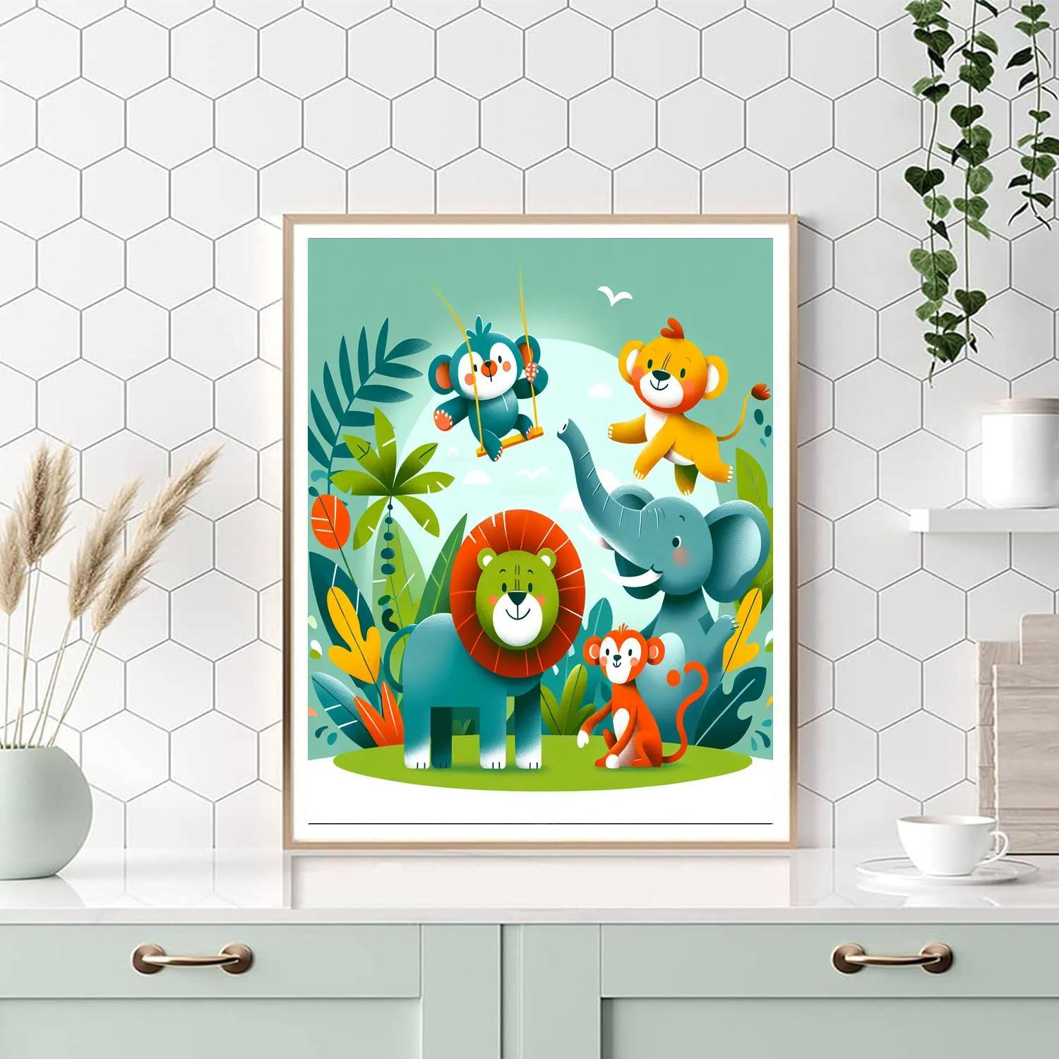 Adventures Of The Jungle Safari Paint By Number