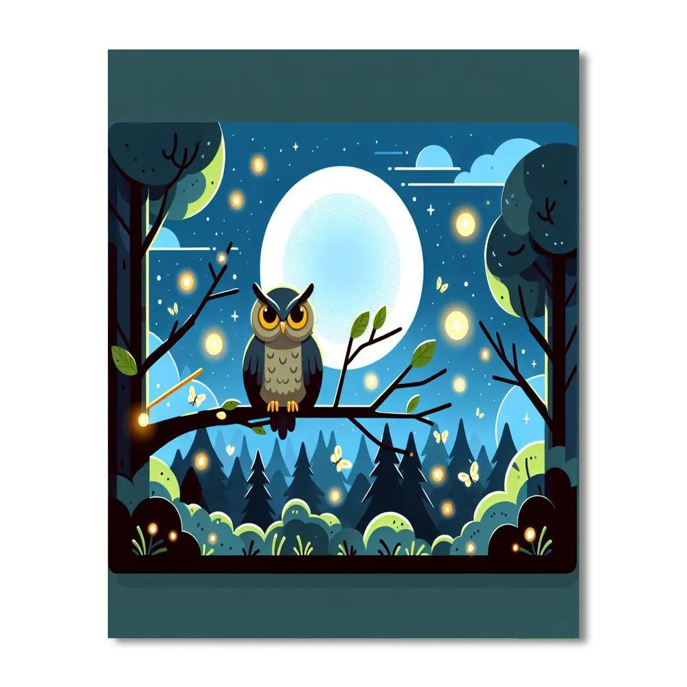 Moonlit Forest Adventure Paint By Number