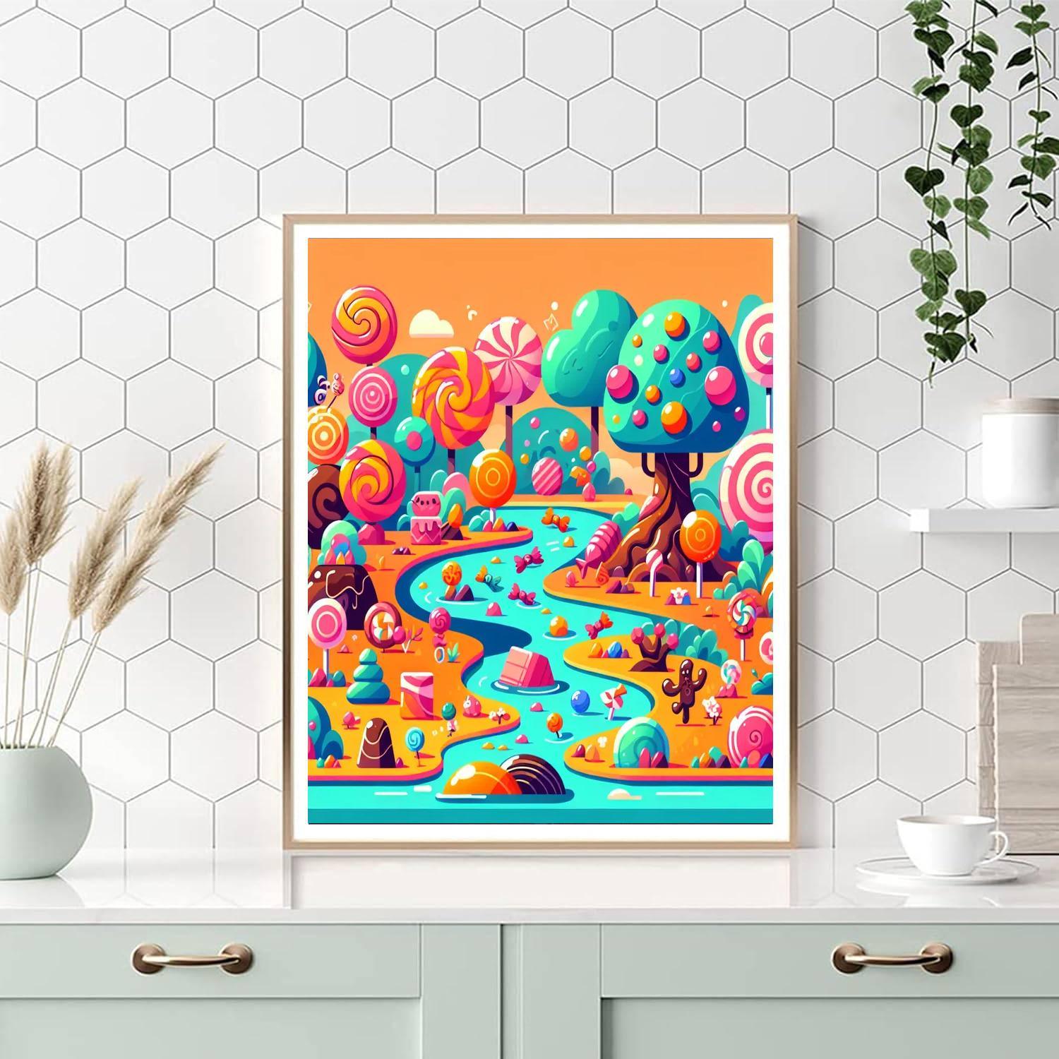Delightful Candy Adventure Number Painting