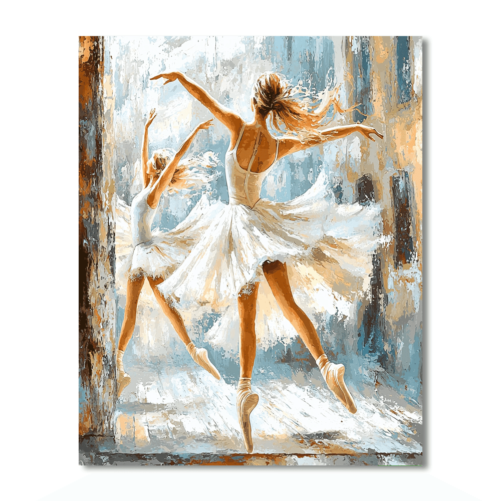 Degas Inspired Elegant Ballet Dancers - DIY Painting By Numbers Kit