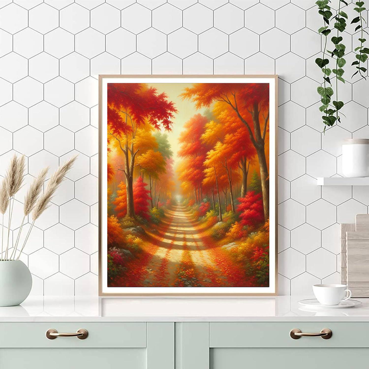 Charming Autumn Afternoon Painting Number Kit