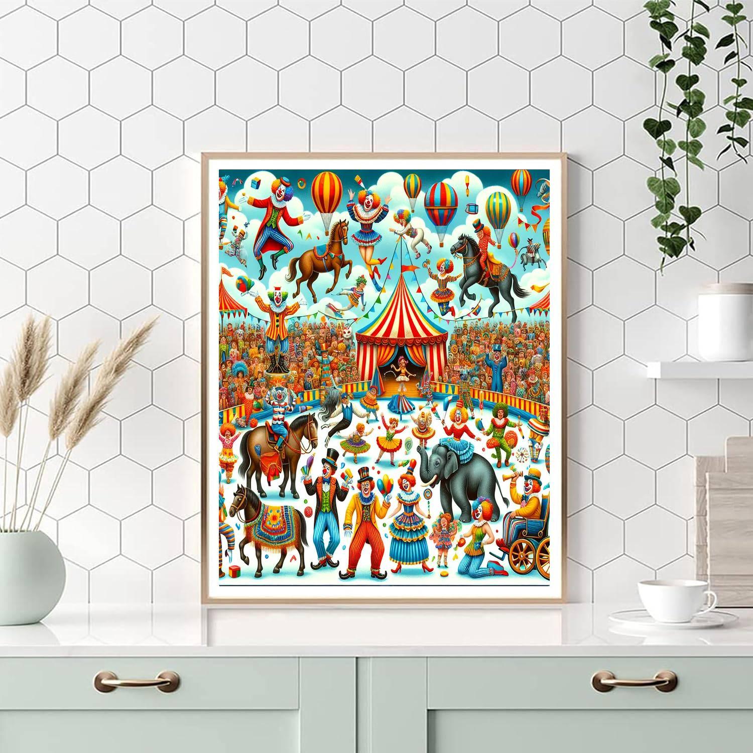 Magical Circus Parade For Kids Numbered Painting Kits