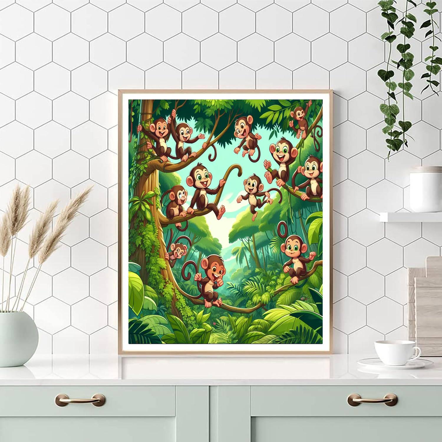 Tropical Treetop Trek Numbered Painting Kits