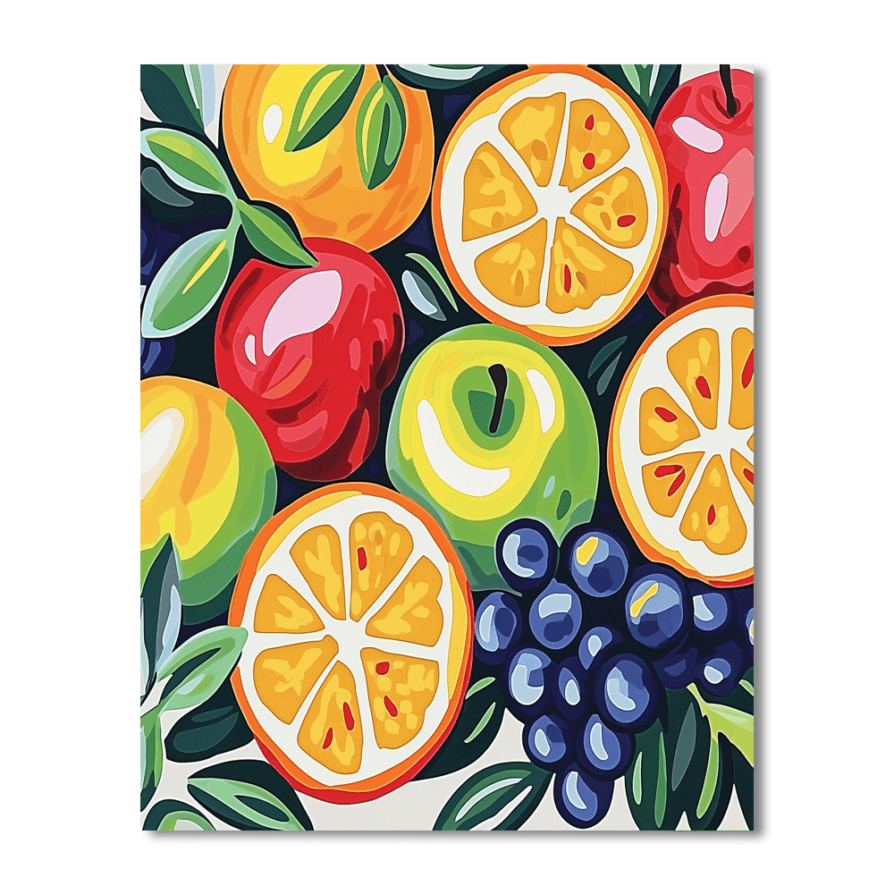 Henri Matisse Inspired Sublime Fruit Medley  DIY Paint By Numbers