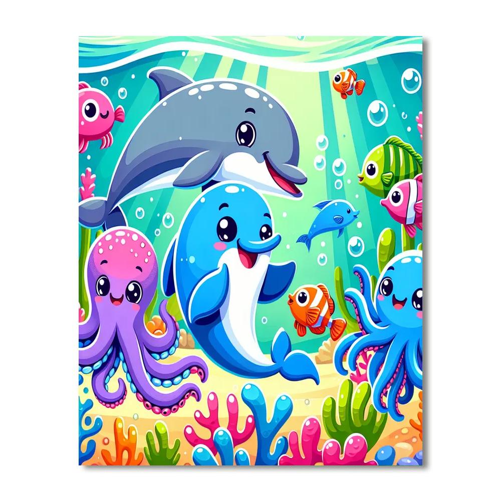 Curious Ocean Explorers Paint By Numbers