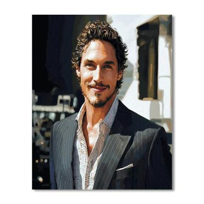 Matthew Mcconaughey: The Soulful Journey Of A Leading Man Numbered Painting Kits
