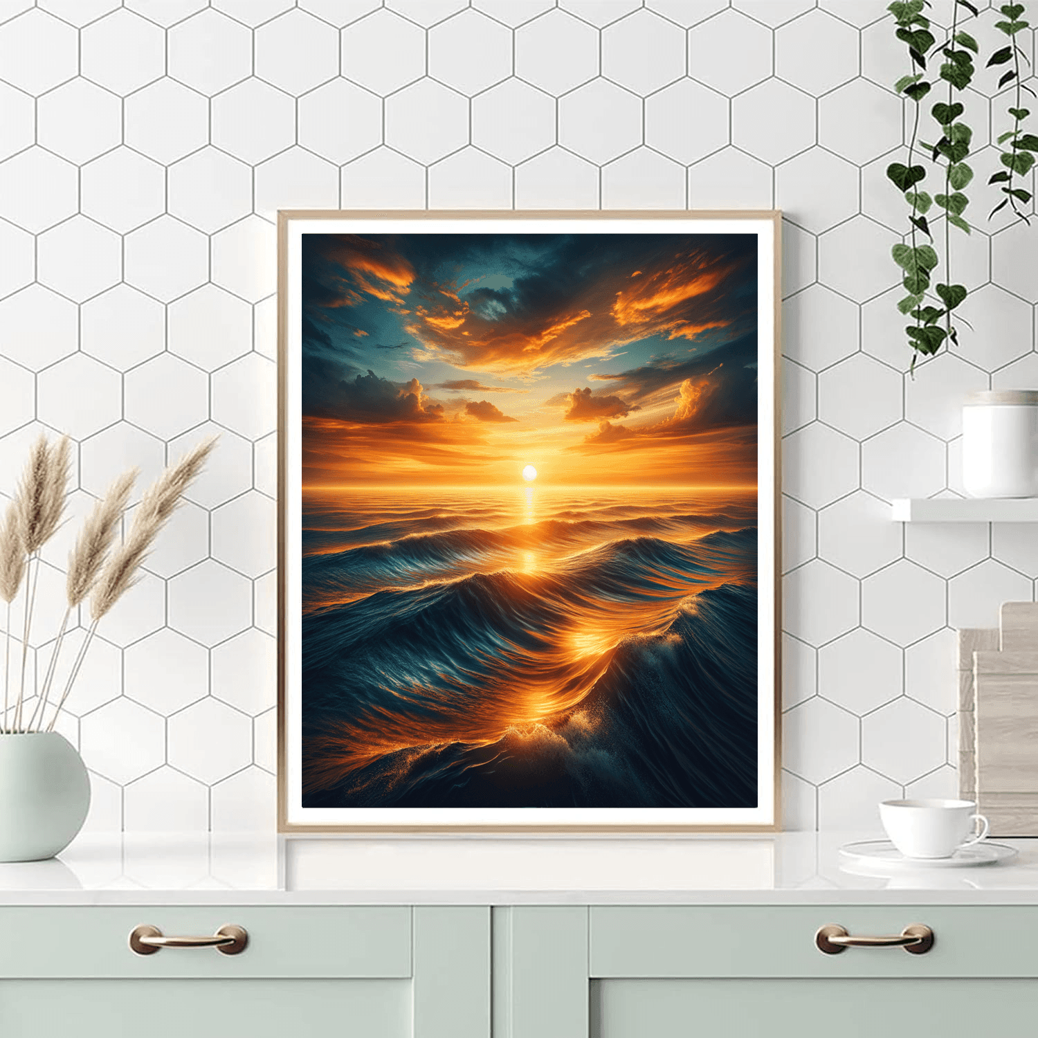 Coastal Sunset Serenity Paint By Color