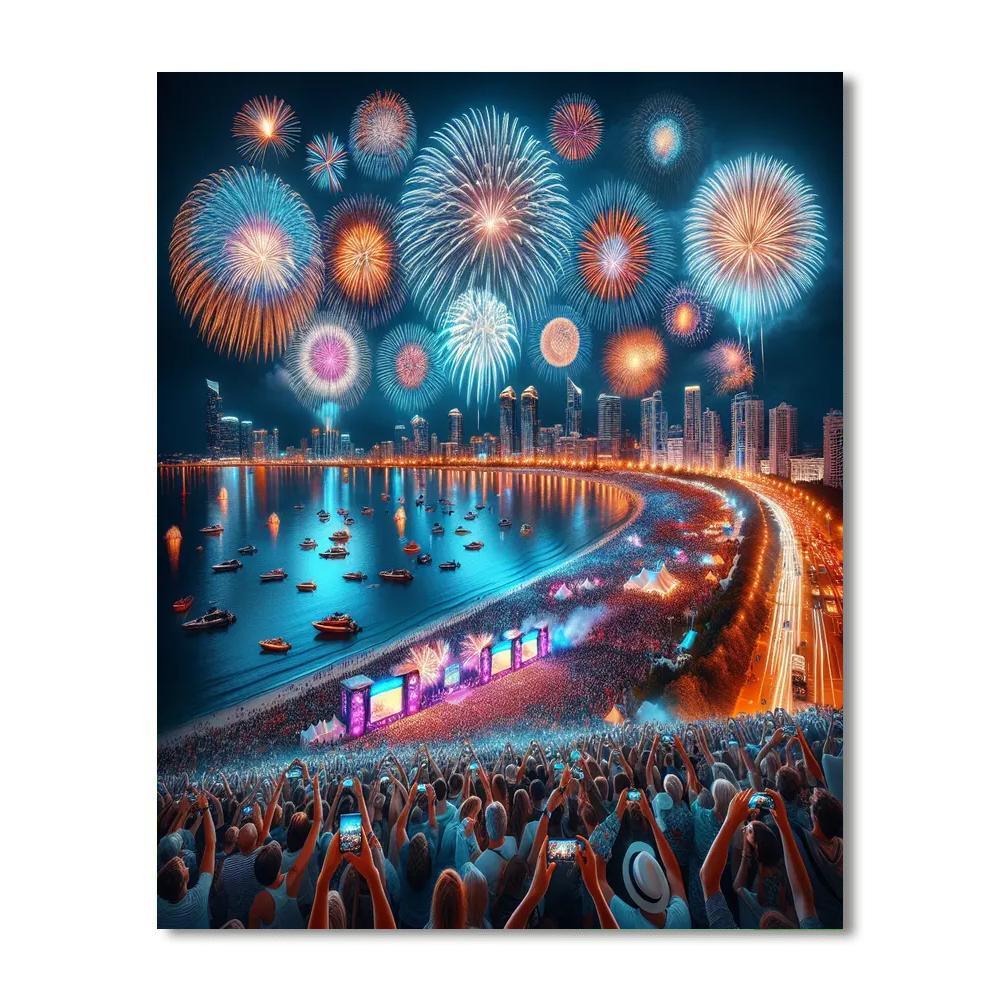 Macao International Fireworks Display Contest Paint By Color