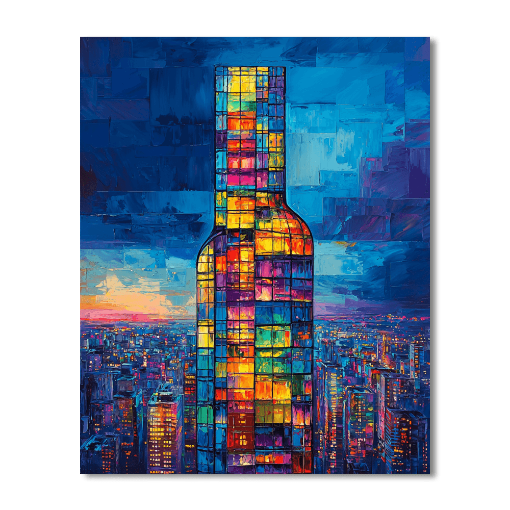 Torre Agbar Numbered Painting Kits