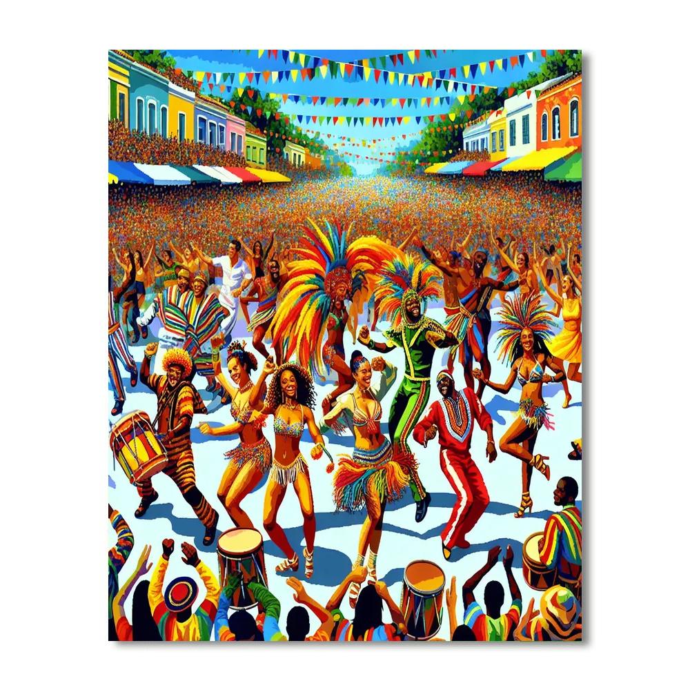 Harajuku Omotesando Genki Matsuri Super Yosakoi DIY Paint By Numbers