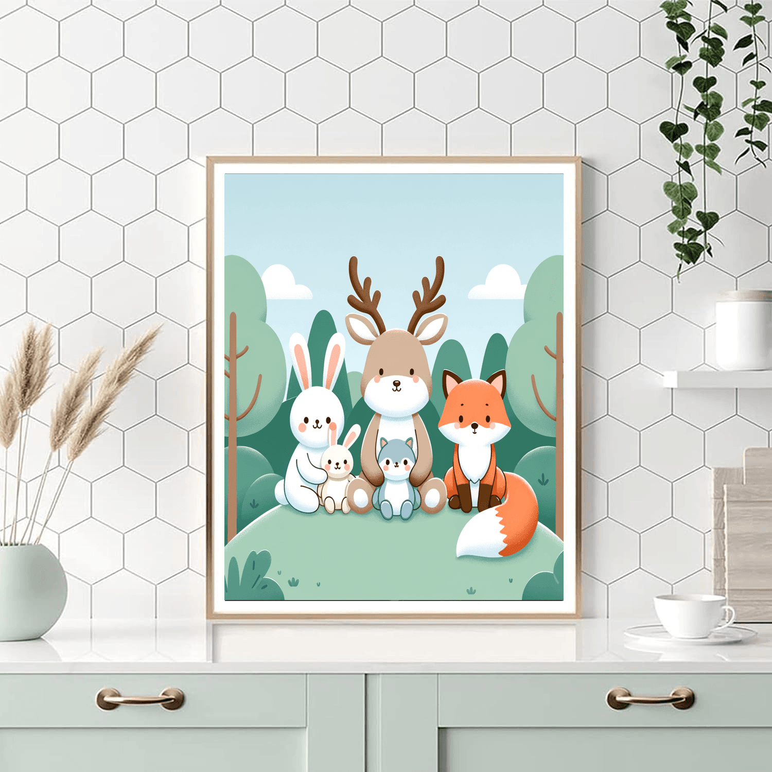 Animal Friends Gathering Paint By Numbers