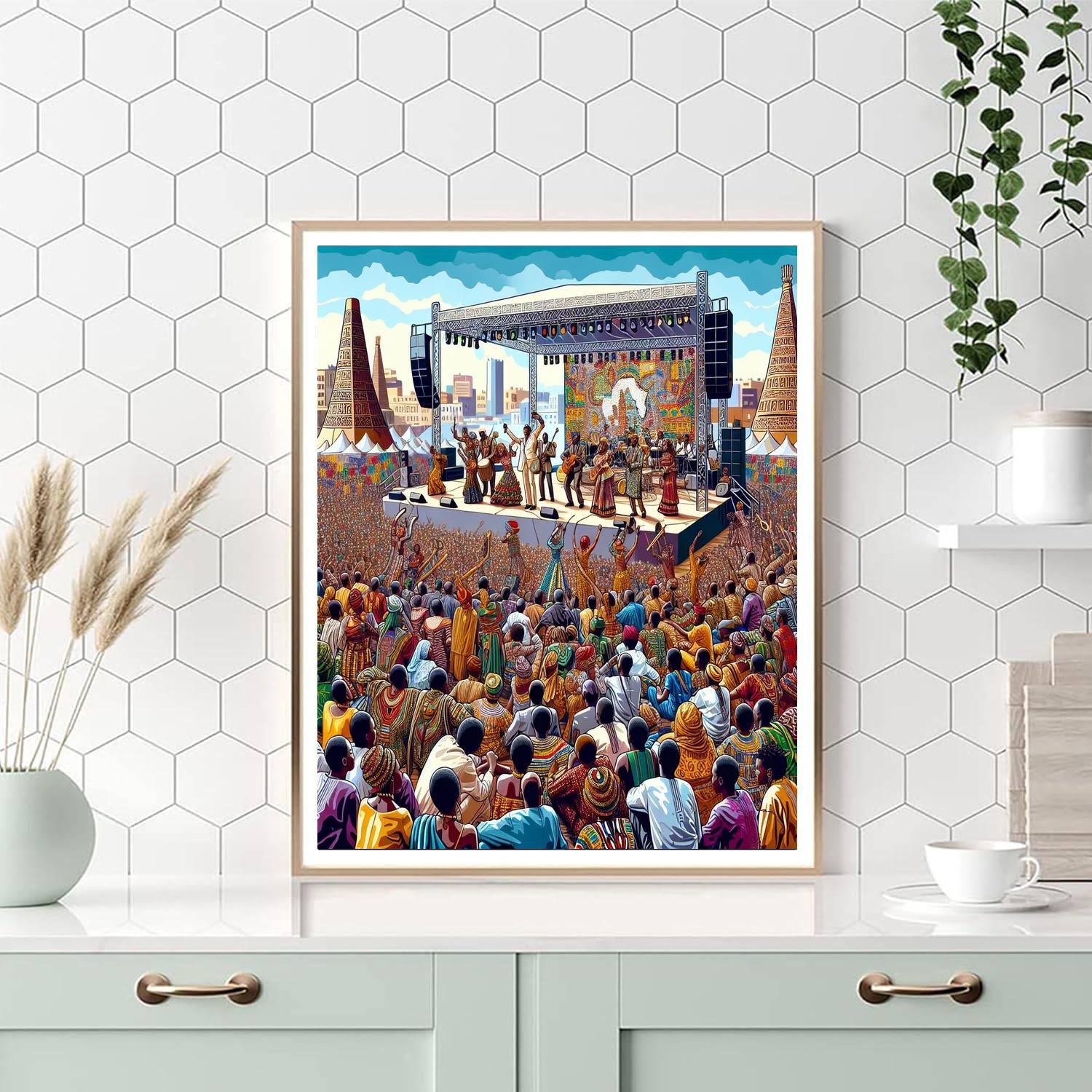 World Festival Of Black Arts - Dakar, Senegal Painting By Numbers Kit