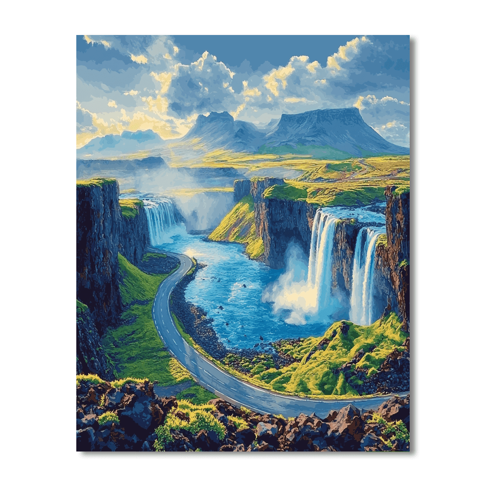 The Ring Road In Iceland DIY Paint By Numbers
