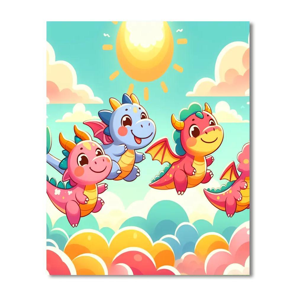 Magical Dragon Quest Paint By Color