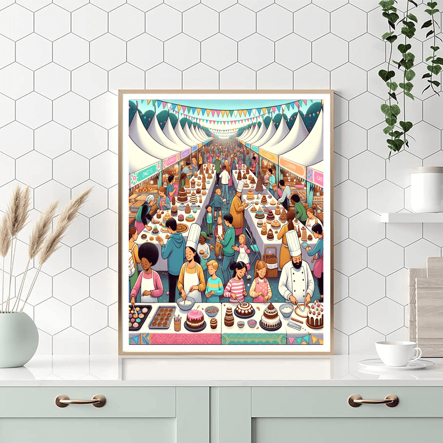 The Great British Bake Off - England Painting By Numbers Kit