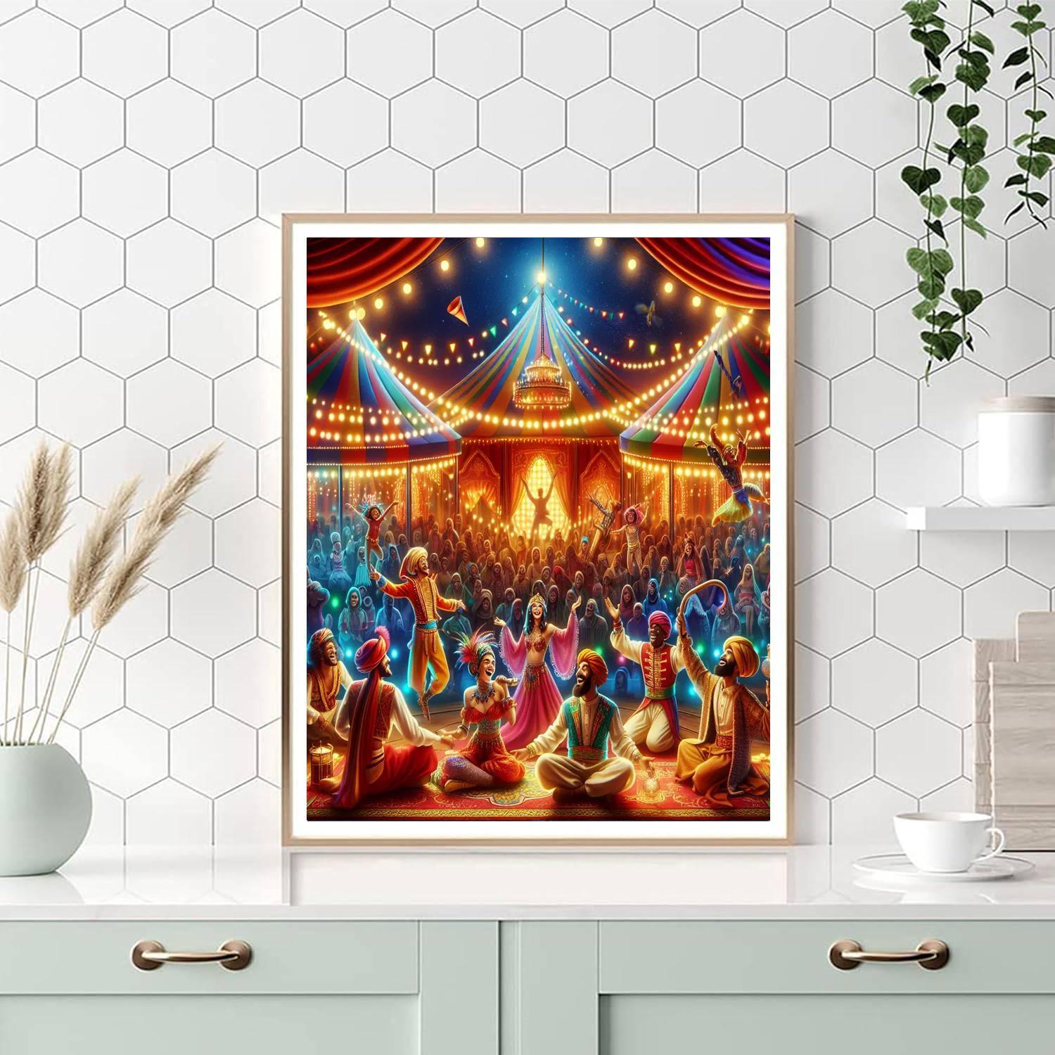 Charming Circus Whimsy Paint By Numbers