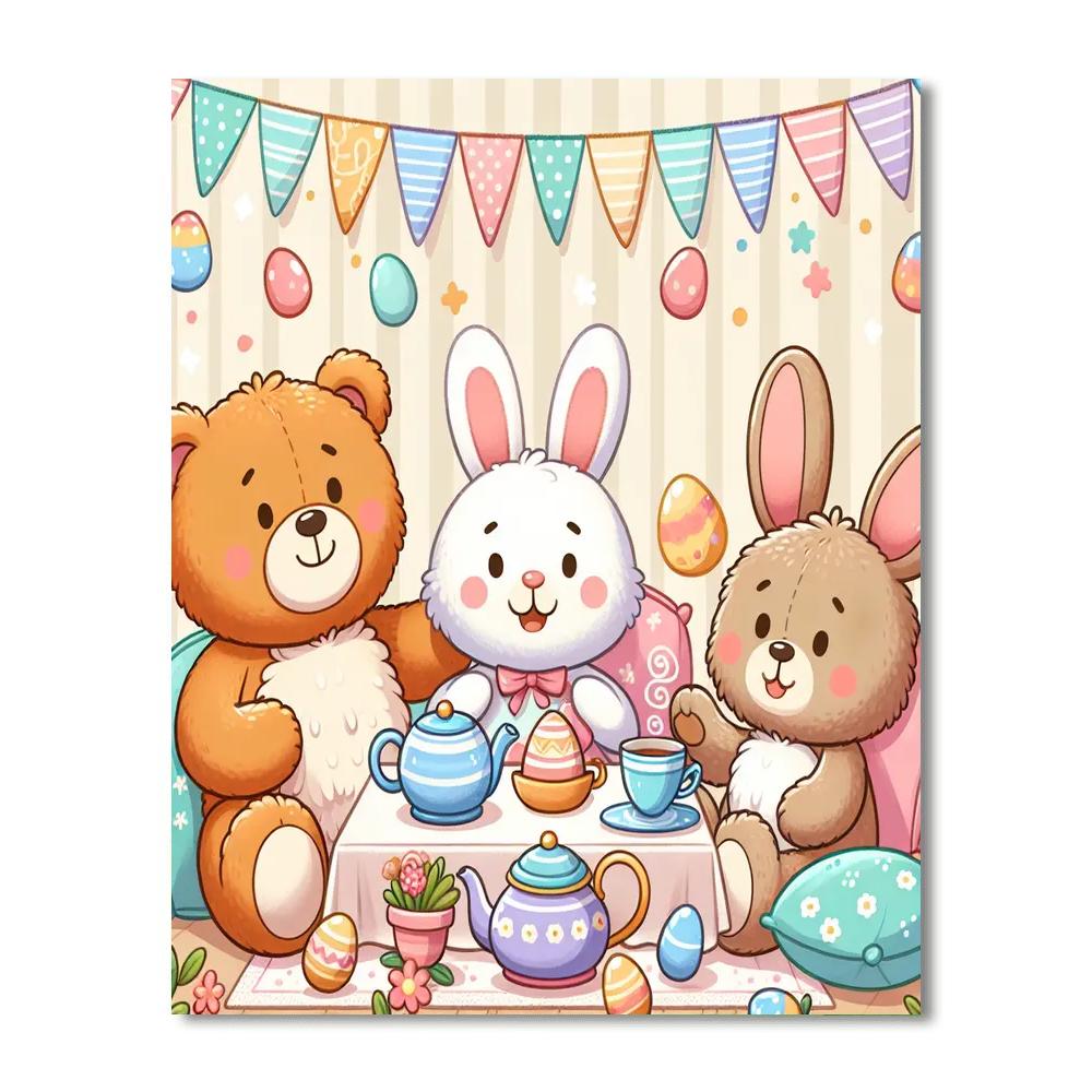 Cuddly Toy Wonderland Painting By Numbers Kit