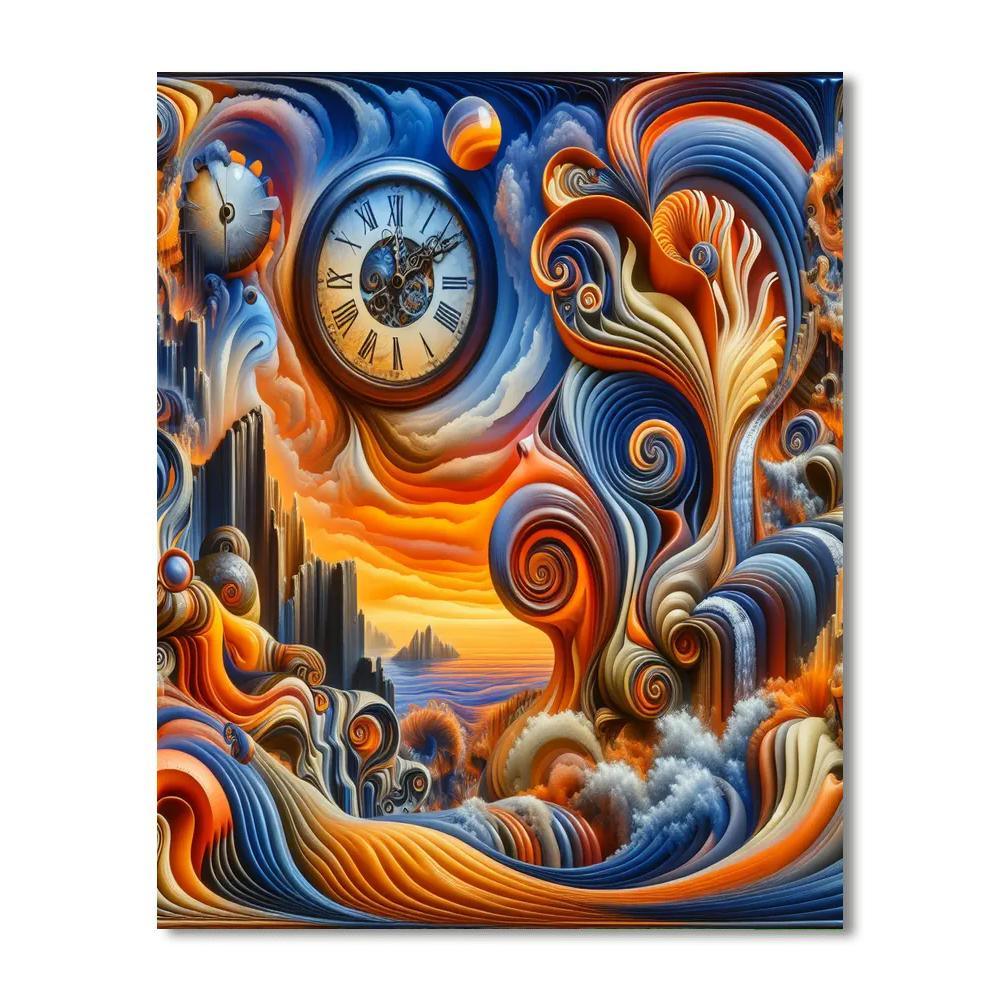 Surreal Dali-esque Dreamscape Paint By Numbers Kits