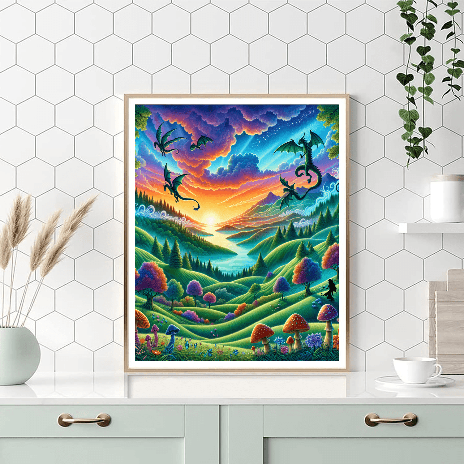 Mystical Fantasy Realm Painting Number Kit