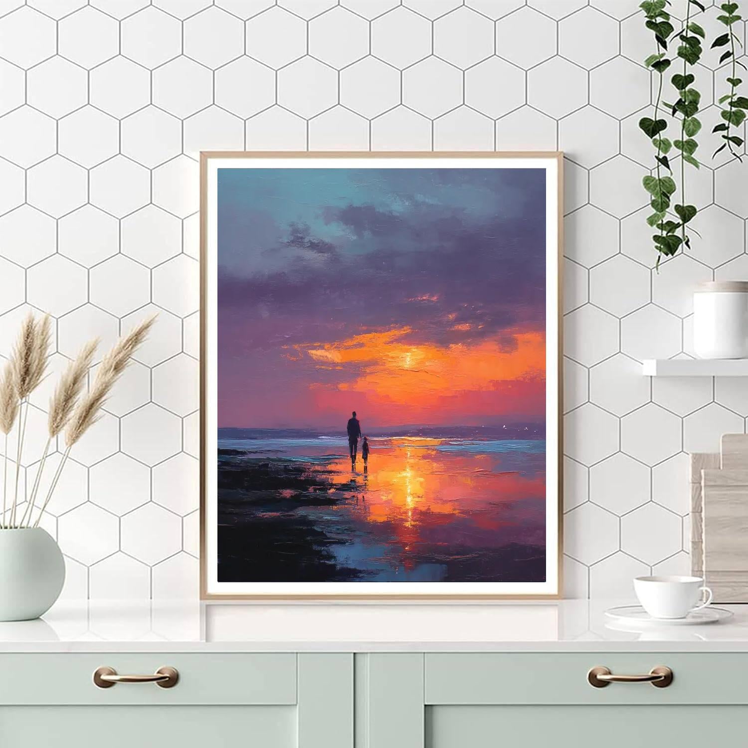 A Thousand Sweet Sunsets Painting Number Kit