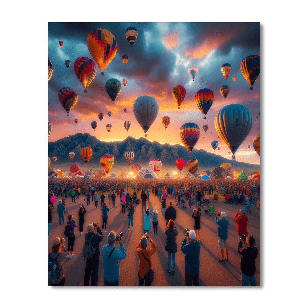 The Albuquerque International Balloon Fiesta Number Painting
