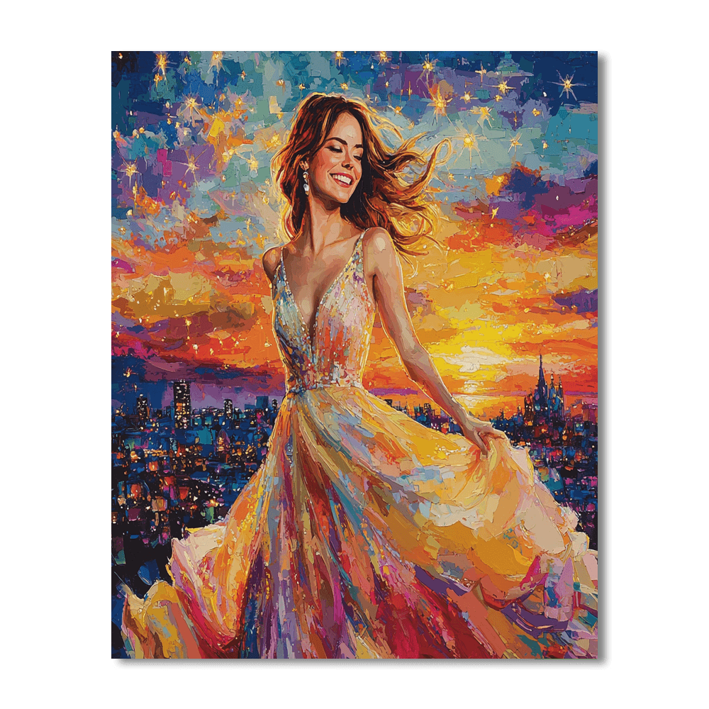 Emma Stone: The Dazzling Star Of La La Land Paint By Numbers