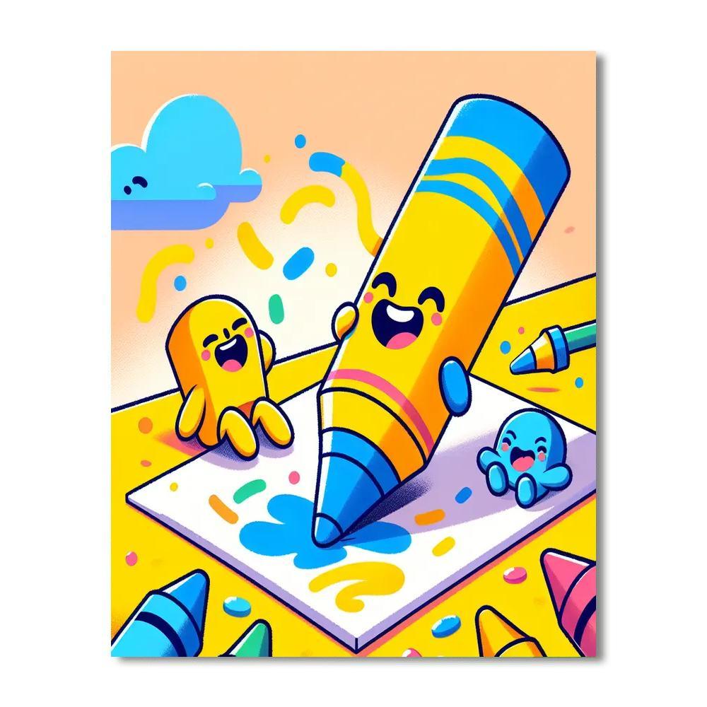 Crayon Creations Paint By Numbers Art