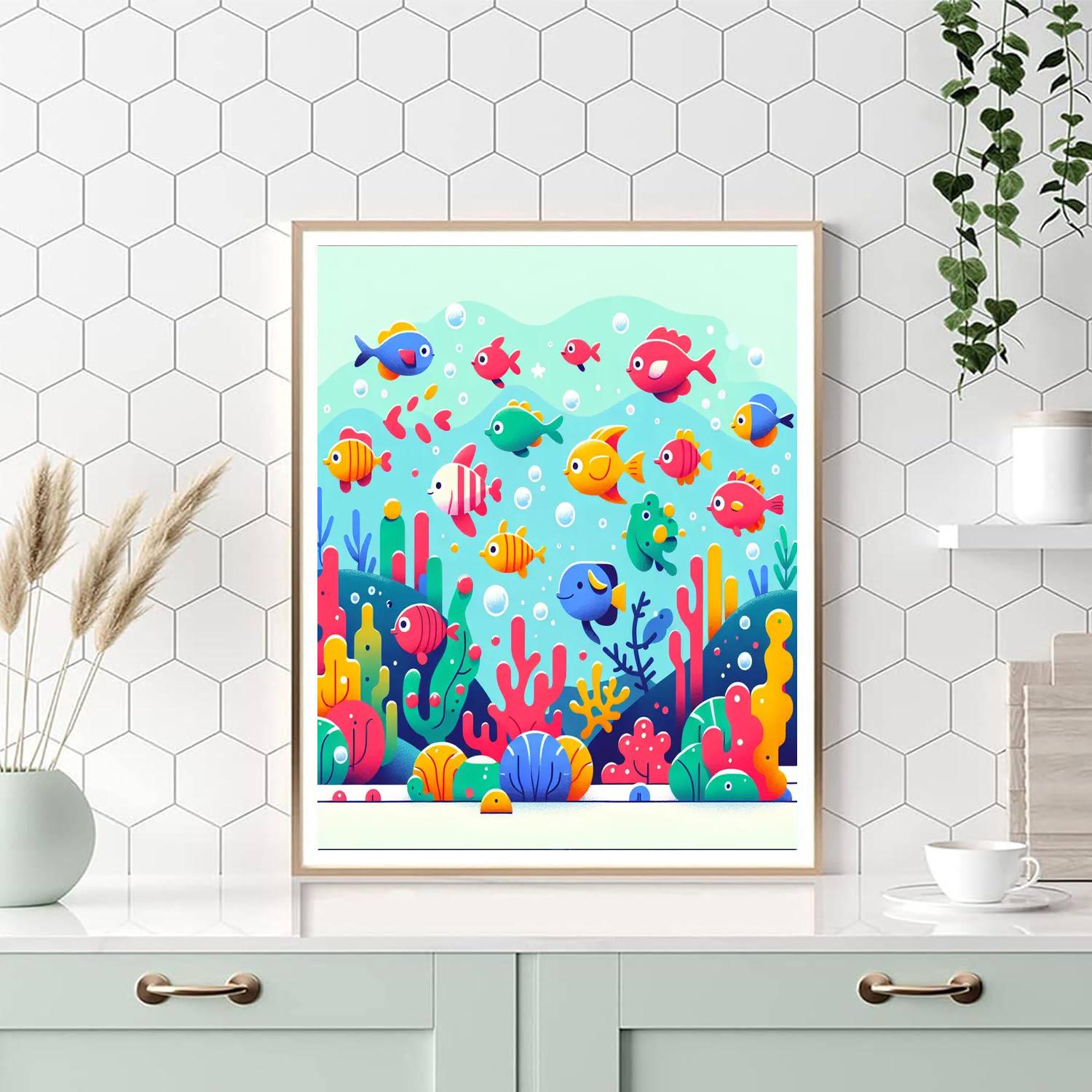 Under The Sea Spectacle Painting By Numbers Kit