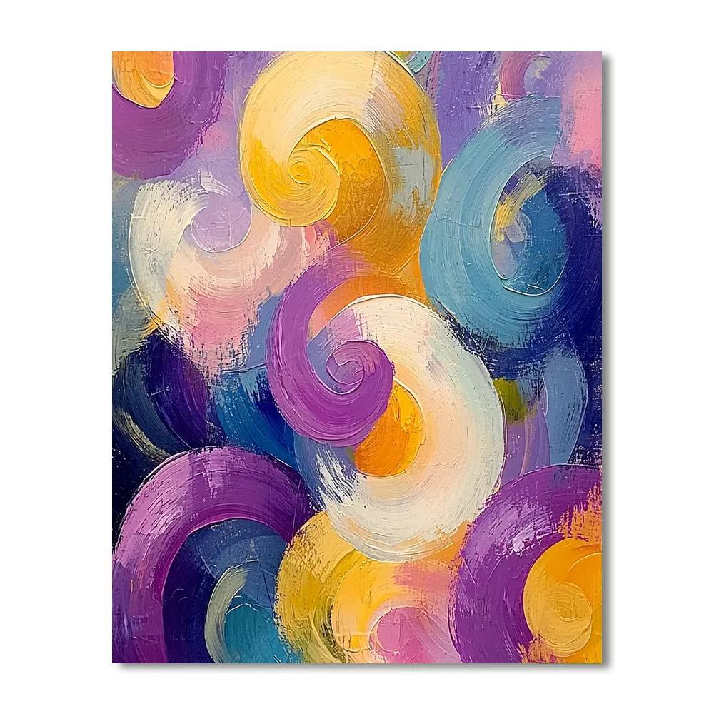 Edgar Degas Inspired Dreamscape Swirls  Paint By Color