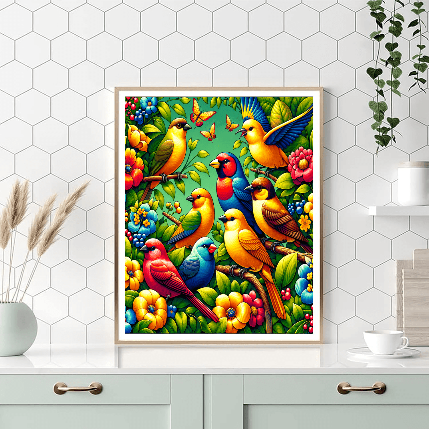 Charming Bird Sanctuary DIY Paint By Numbers