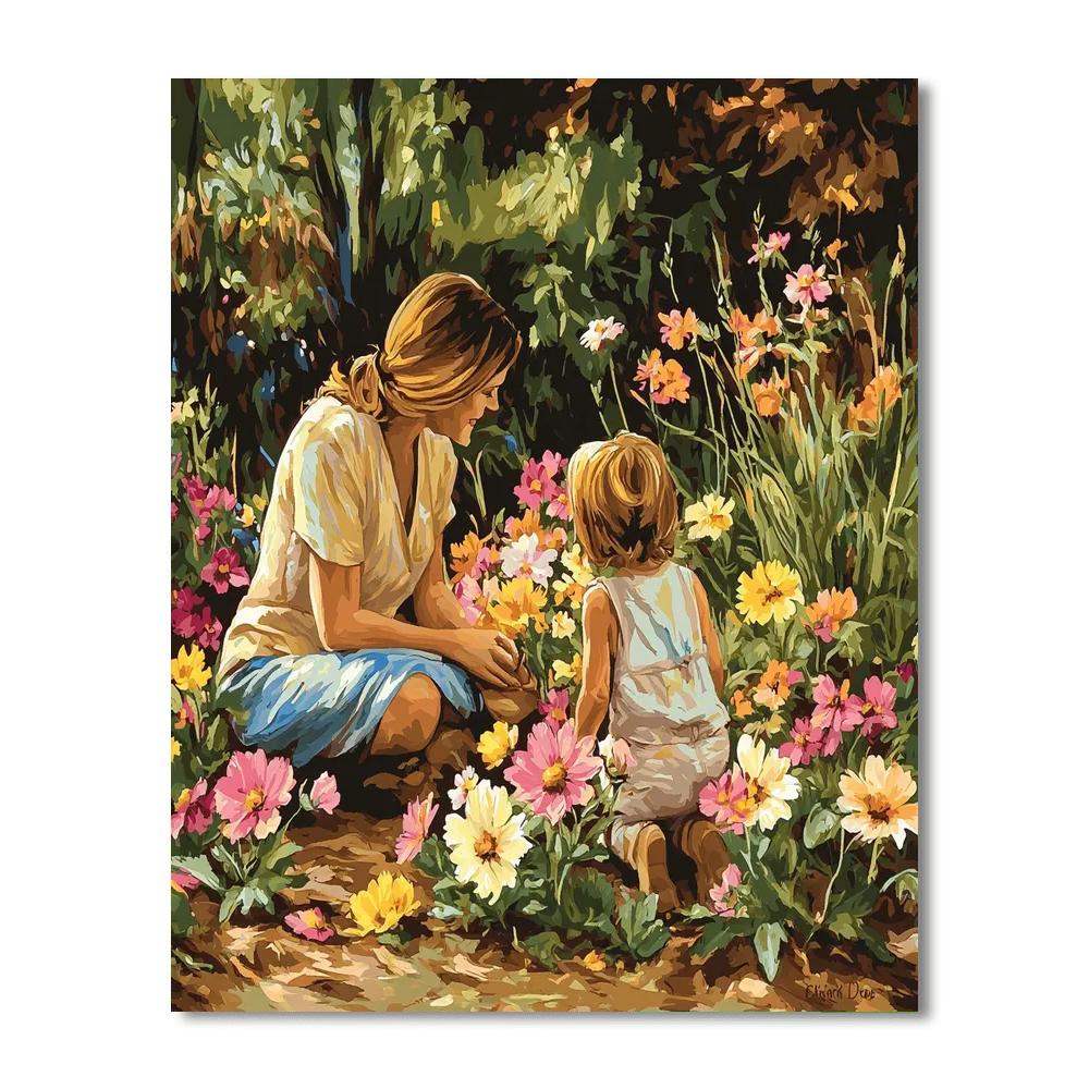 A Mother's Love Blooms Painting Number Kit
