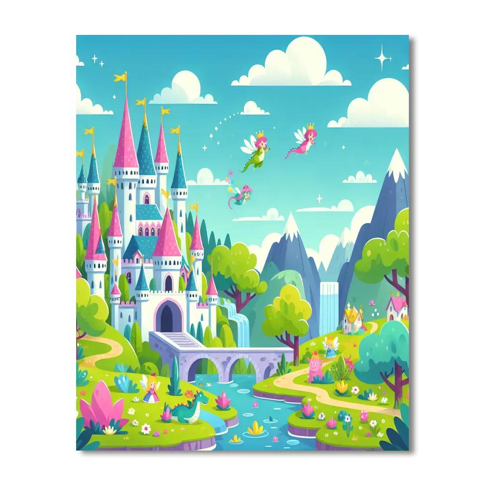 Magical Enchanted Land Paint By Numbers
