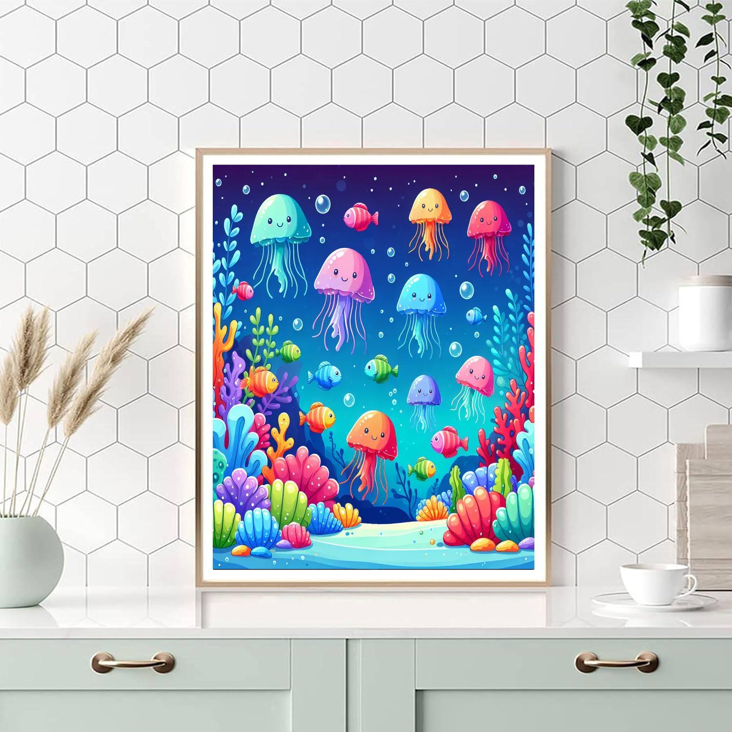 Jolly Jellyfish Journey Paint By Number