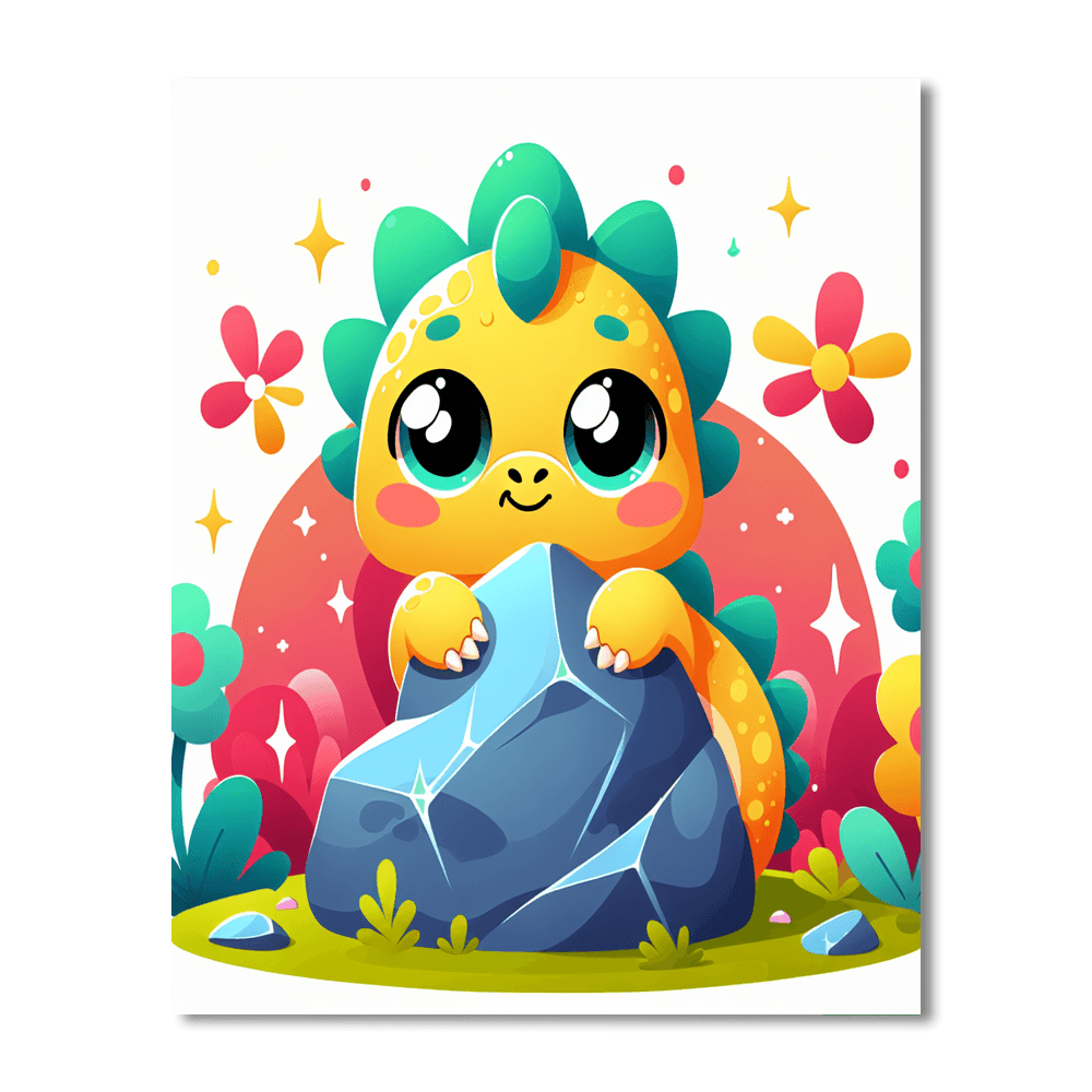 Curious Baby Dragon Paint By Numbers