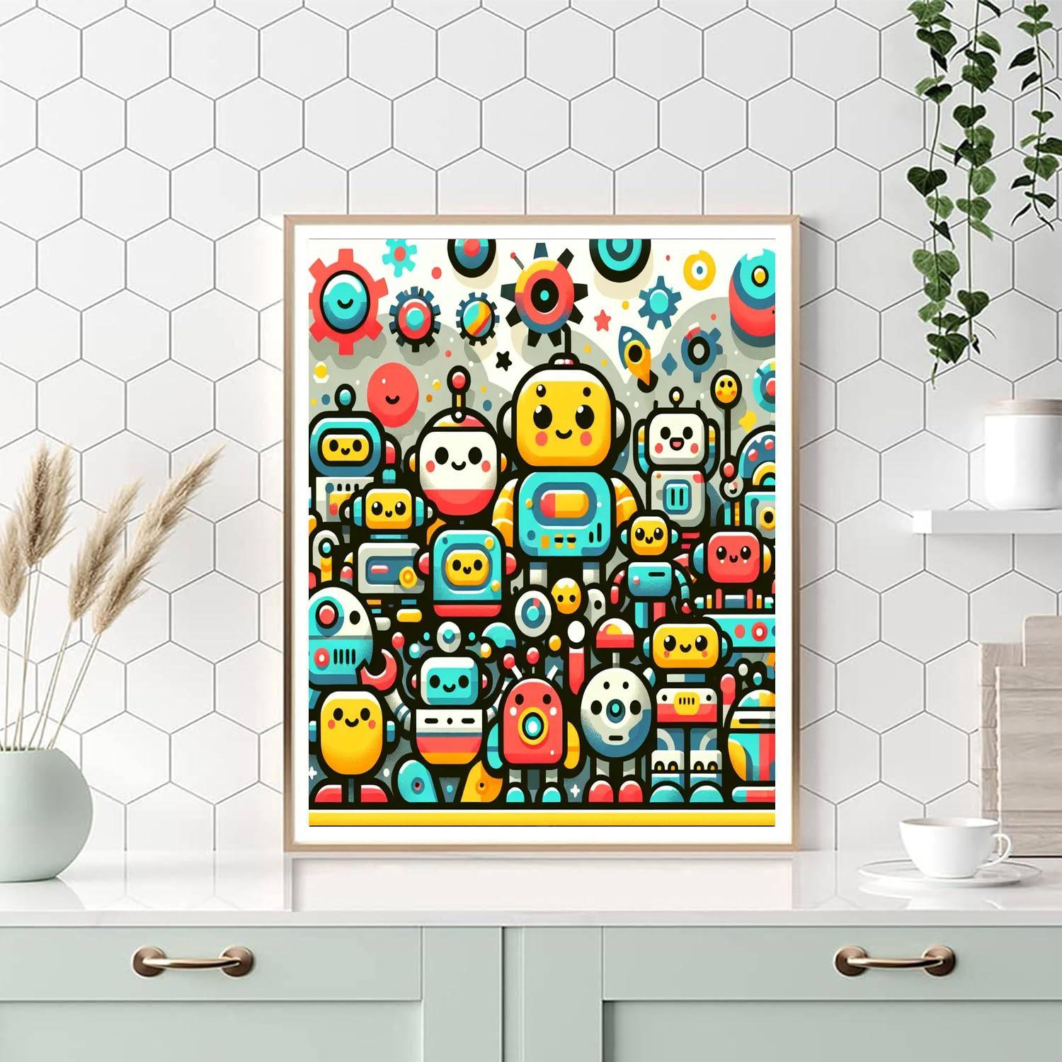 Robot Rumble Paint By Color