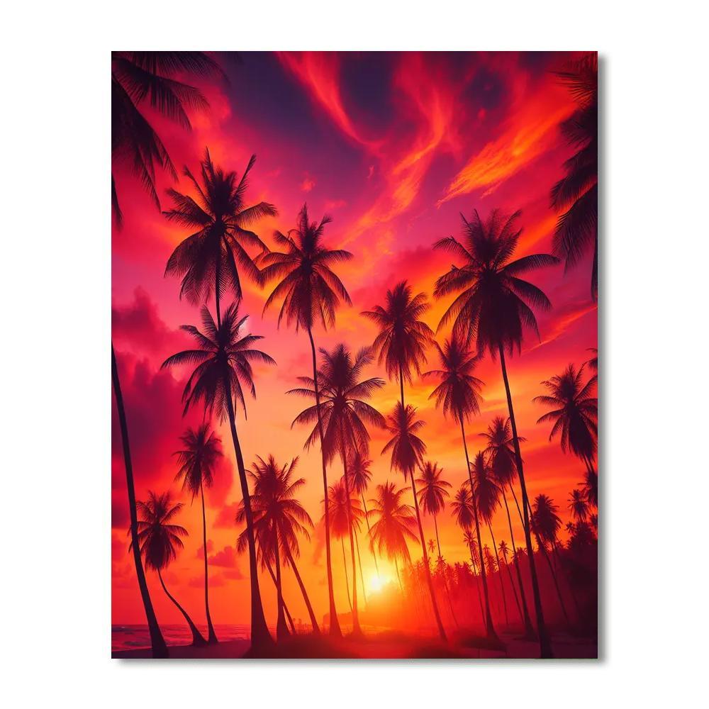 Tropical Sunset Dreams Paint By Numbers Kits