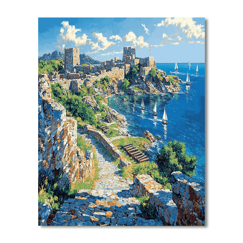 Suomenlinna Fortress - Helsinki Numbered Painting Kits