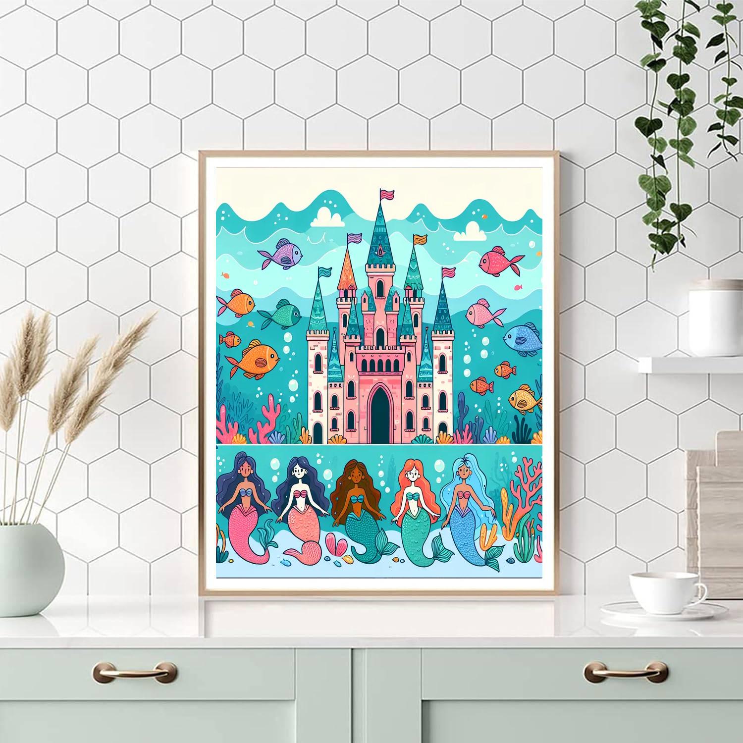 Undersea Castle Expedition Painting Number Kit